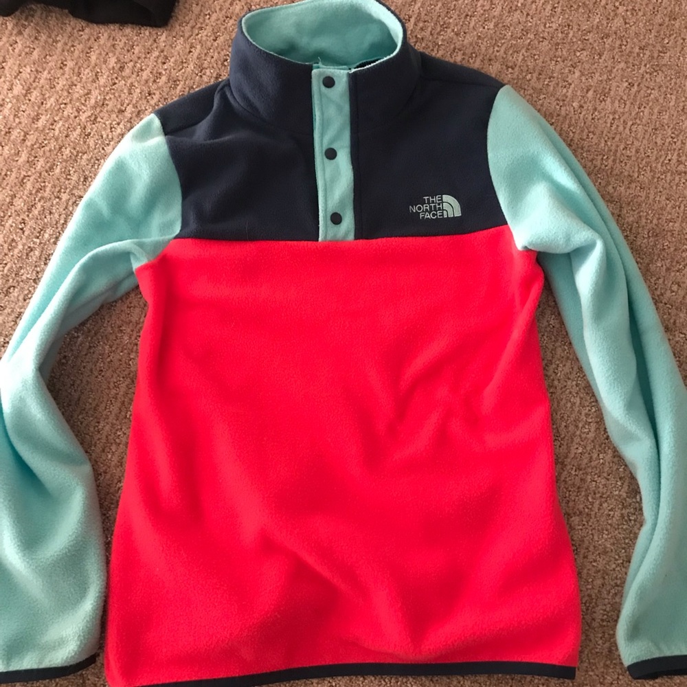 Girls North face fleece pullover